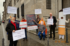 Weltnichtrauchertag: Forum Rauchfrei demonstrierte vor dem Finanzministerium für drastische Tabaksteuer-erhöhungen