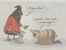 Cartoon in der tageszeitung