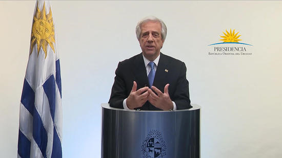 Präsident Uruguays Tabaré Vázquez trifft sich mit Mitgliedern des Forum Rauchfrei