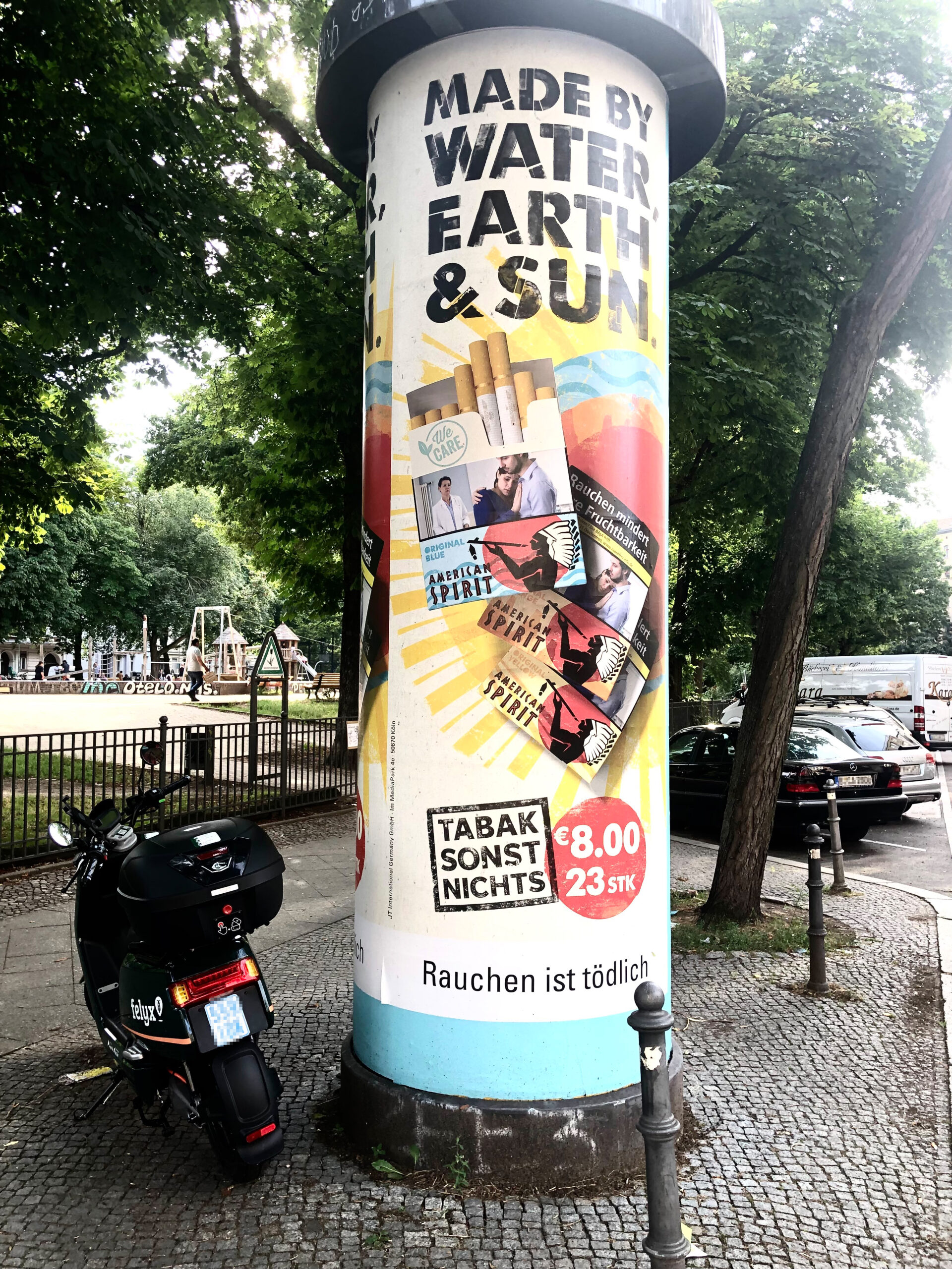 Gesetzeswidrige Tabakwerbung Anzeigen